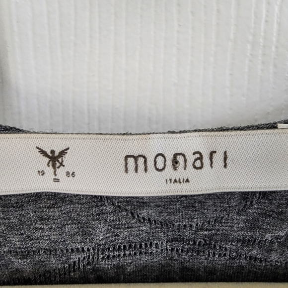 Monari Italia  In Cool Crinkle knit  fabric Gray Size 12 - Picture 3 of 10